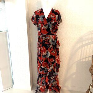 Red Floral Maxi Dress